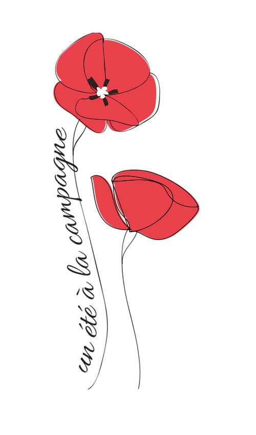 logo un été campagne fleuriste mayenne