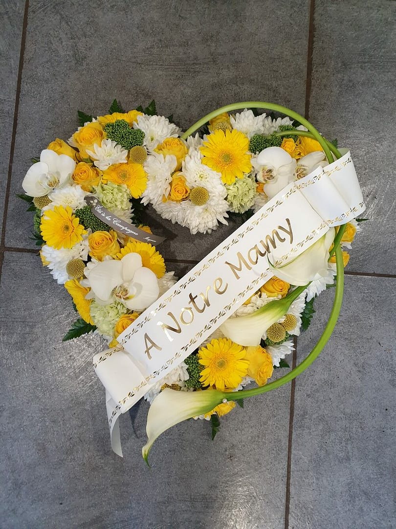 gerbe mayenne deuil fleuriste