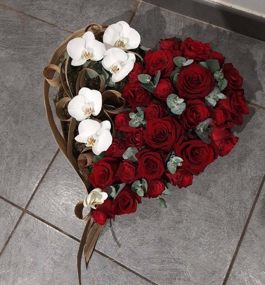 coeur gerbe mayenne fleurs